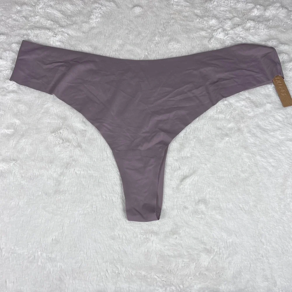 SKIMS Naked Dipped‎ Thong Mauve Purple Seamless Underwear Plus Size 4X NWT